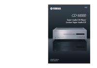 Yamaha CDS-1000 - Owners Manual 